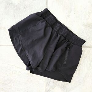 Girls Black Jogging Sports Athletic Shorts, Size XL